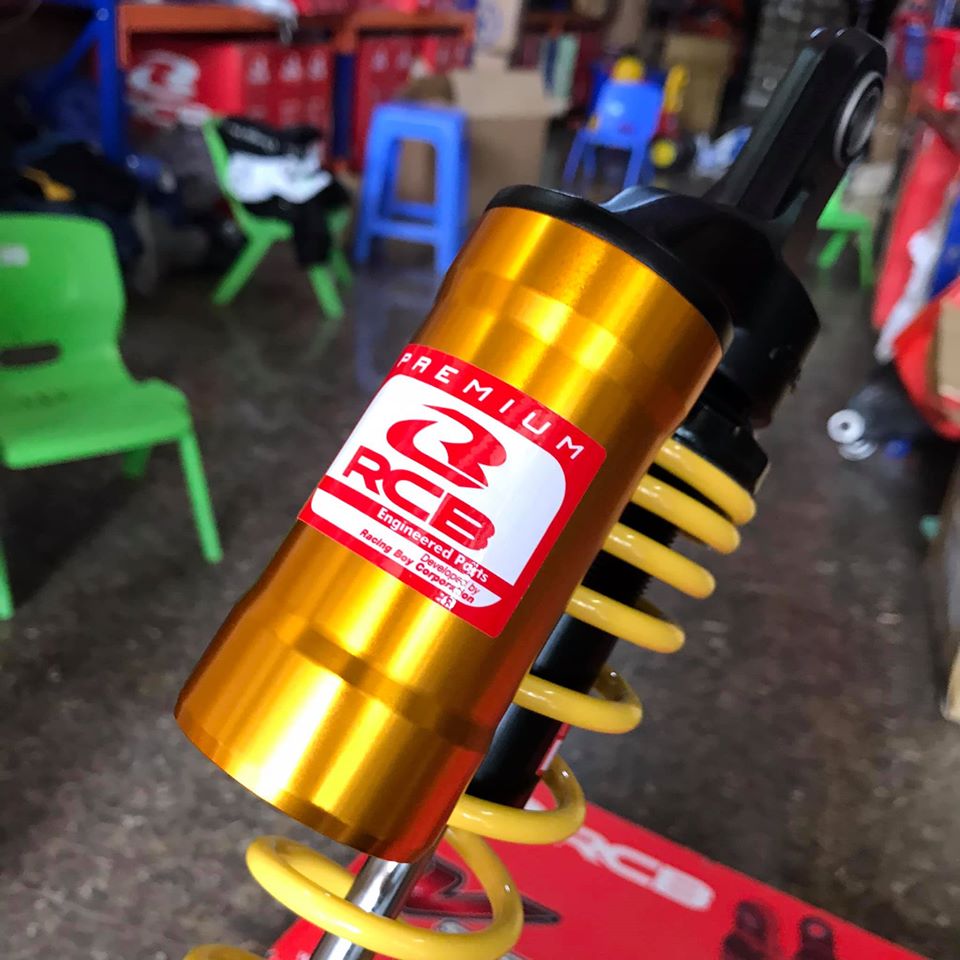 Phuộc sau bình dầu RCB gắn Wave, Dream MB2 Vàng