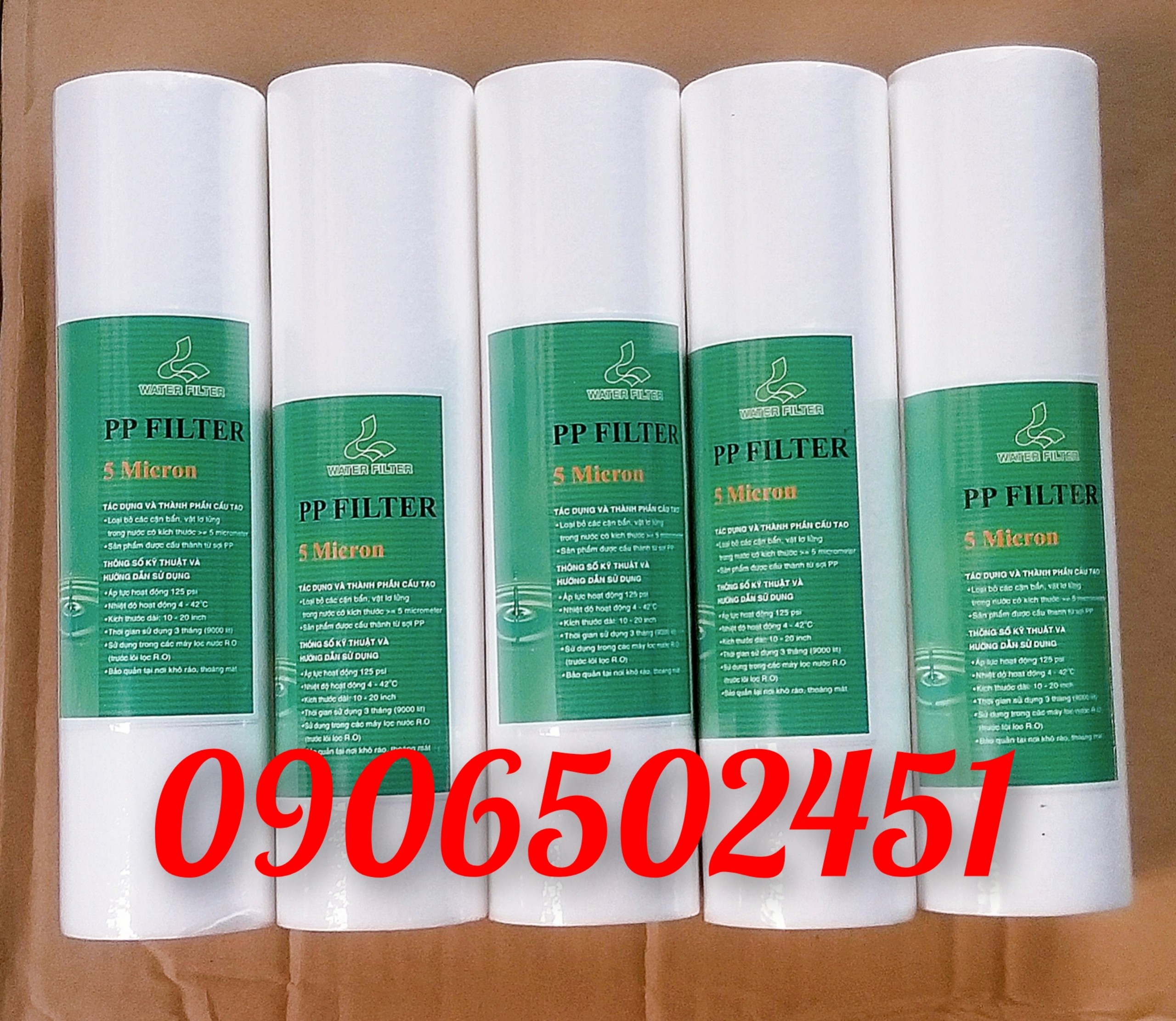 [HCM]Lõi lọc nước số 1 PP 10inch (trắng)