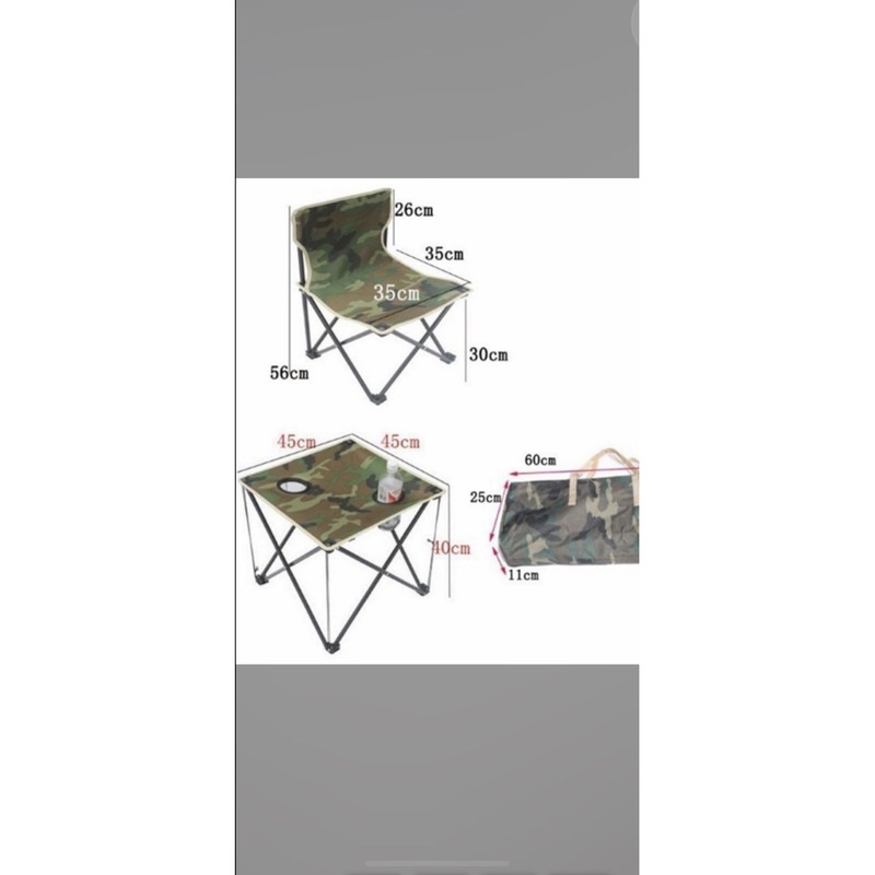 Bộ bàn ghế du lịch gấp gọn-