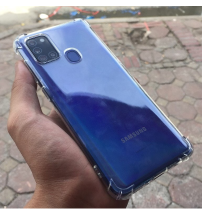 Ốp lưng Samsung Galaxy A21S silicon dẻo trong suốt chống sốc full 4 góc