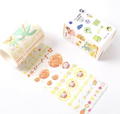 (chiết) băng dính trang trí washi tape *35cm