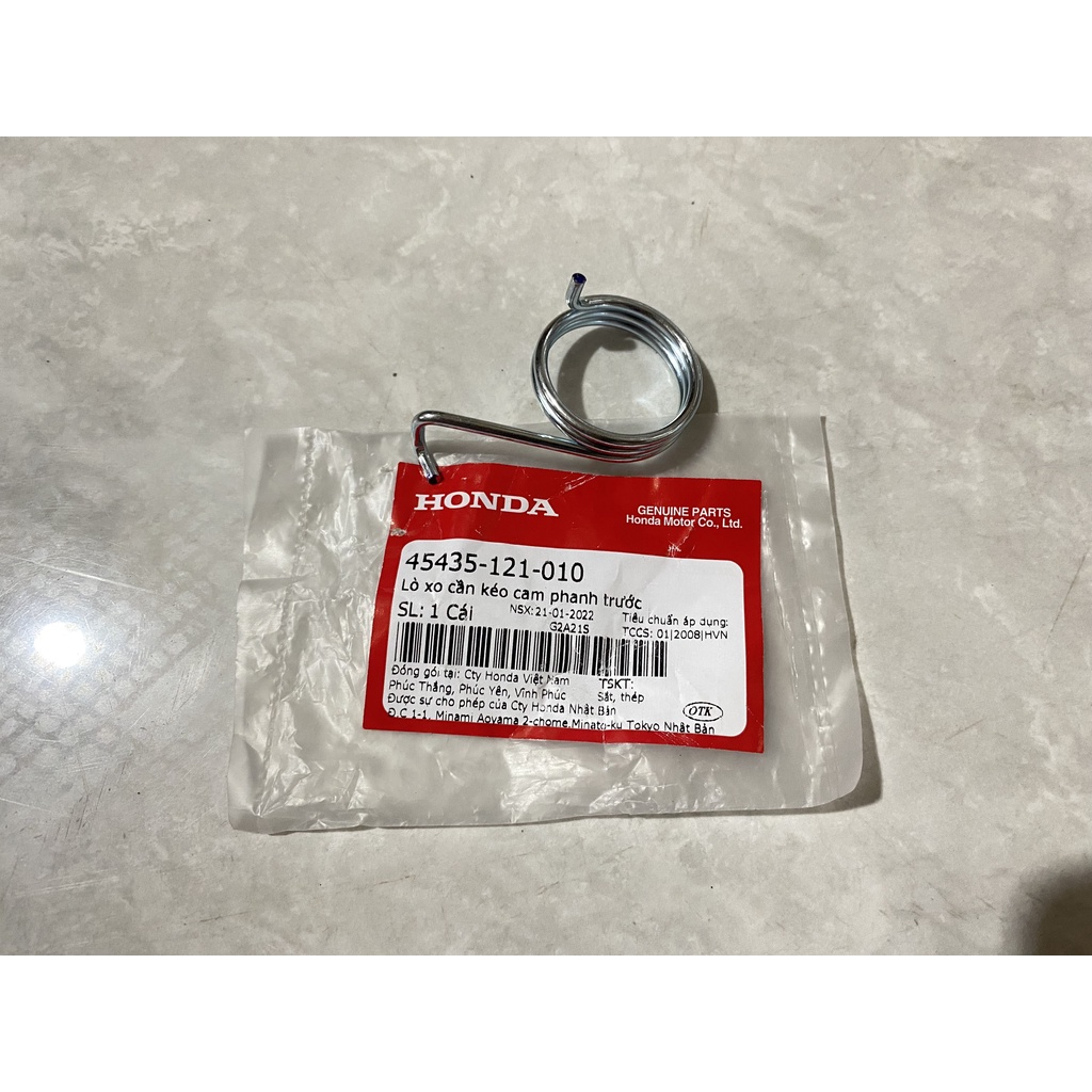 Lò xo cần kéo cam phanh trước honda dream, blade số, wave s110