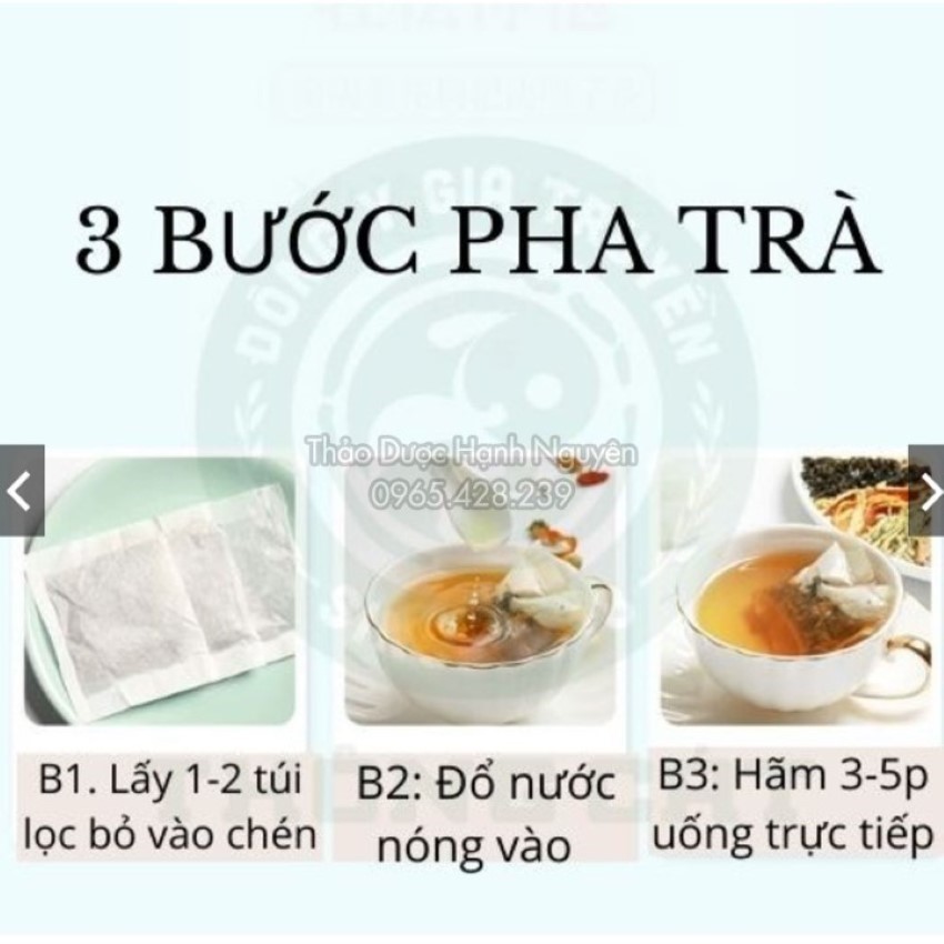 Trà tam thất xạ đen túi lọc, giúp ngủ ngon, ổn định huyết áp, tim mạch, phòng ngừa ung thư
