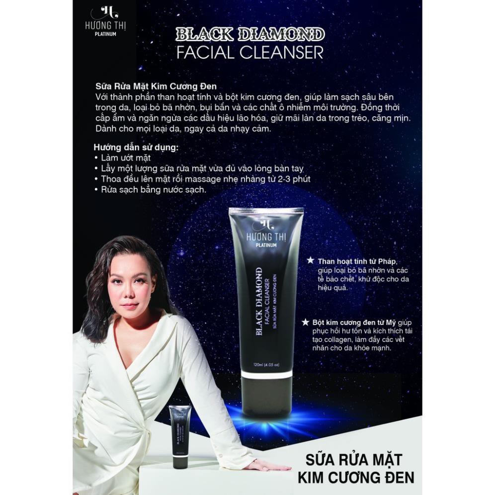 Sữa Rửa Mặt Kim Cương Đen Hương Thị 120ml