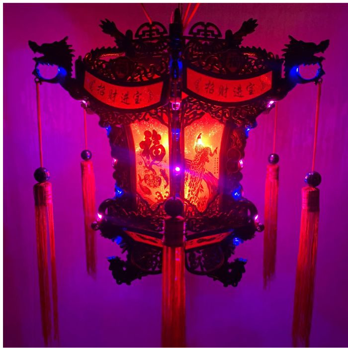 Đèn Lồng xoay 360 độ size 60X60