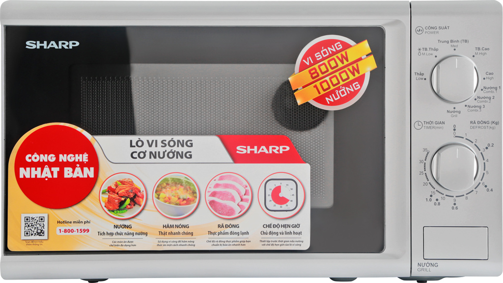 lò vi sóng Sharp 20 lit R-G226VN có nướng