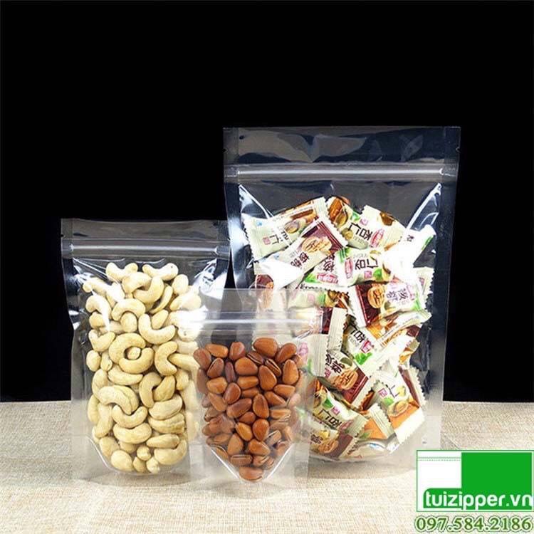 200G TÚI ZIP TRONG 2 MẶT DÀY 10 DZEM ( 1 KG TÚI ZIP TRONG ĐÁY ĐỨNG )