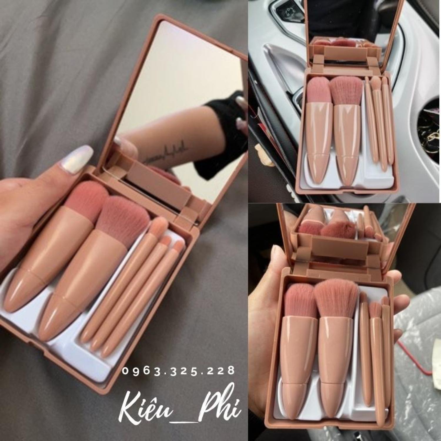 Bộ cọ, set cọ trang điểm make up cá nhân 5 món