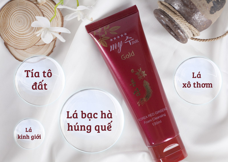 Sữa rửa mặt sâm đỏ Hàn Quốc