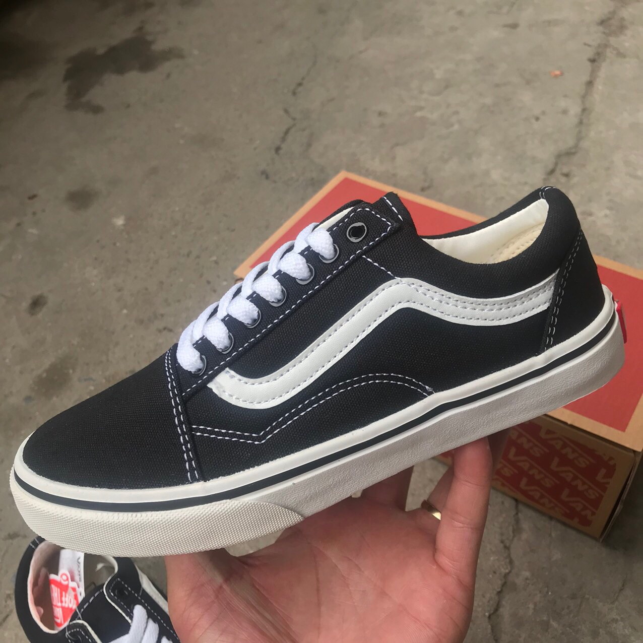 GIÀY VANS OLD ĐEN (Full box, tag)