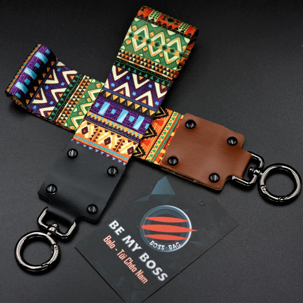 Móc Khóa, Handstrap Poly Cho Túi Xách, Máy Ảnh Thổ Cẩm