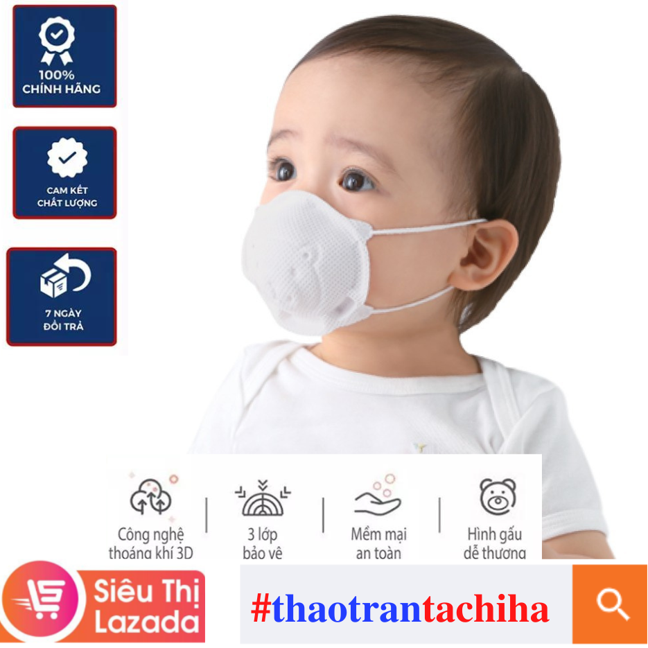 📢 #KHẨU_TRANG_GẤU_CHO_BÉ - [5000đ /chiếc] - 6 tháng tuổi++ #thaotrantachiha (っ◔◡◔)っ ❤