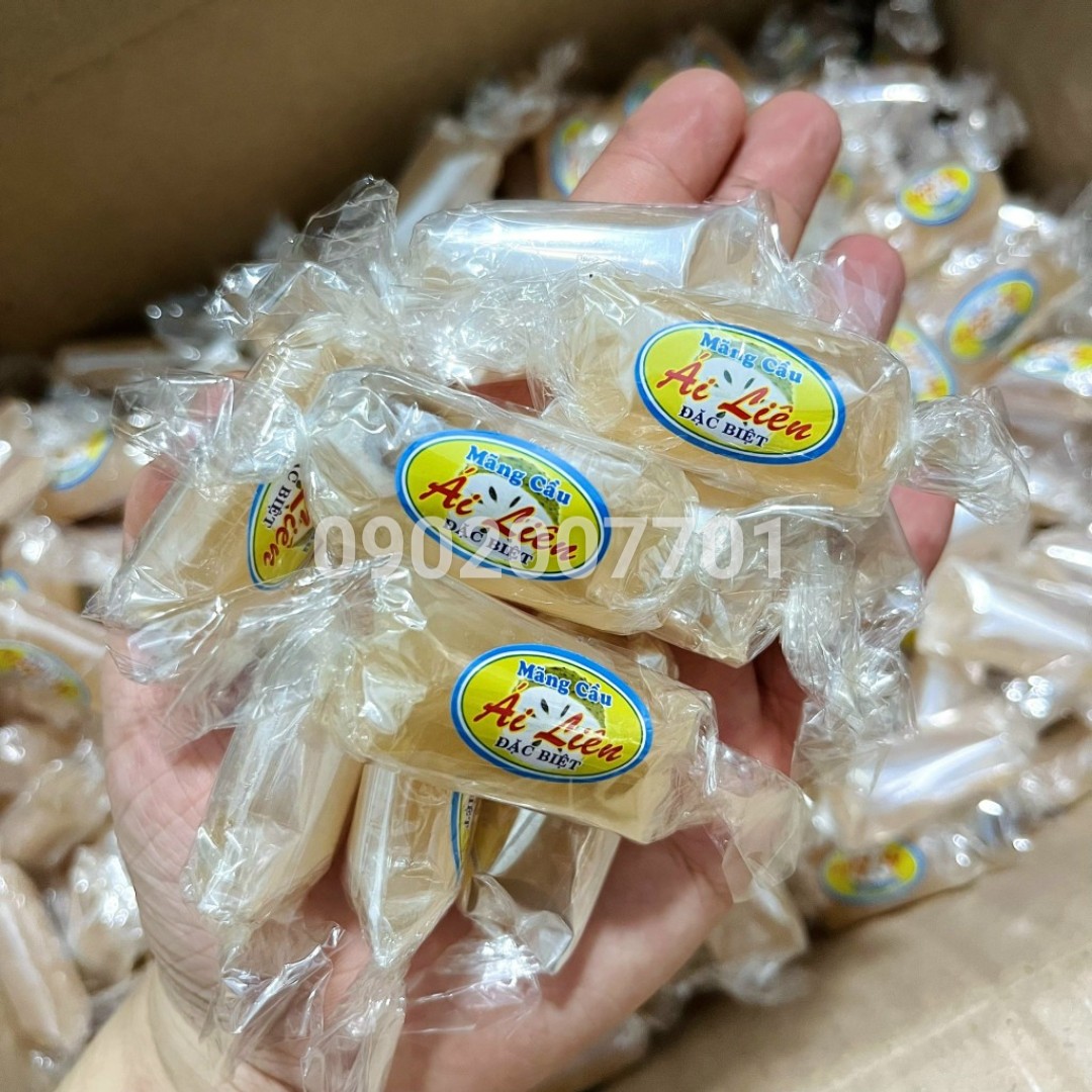 Túi 500g Mứt mãng cầu sấy Ái Liên đặc biệt - mềm dẻo thơm ngon - đồ ăn vặt
