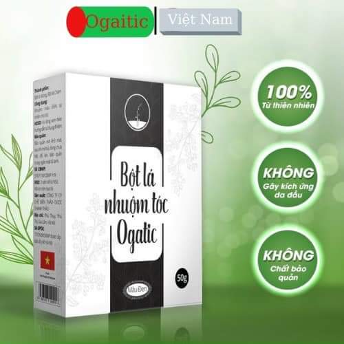 bột lá nhuộm tóc ogatic