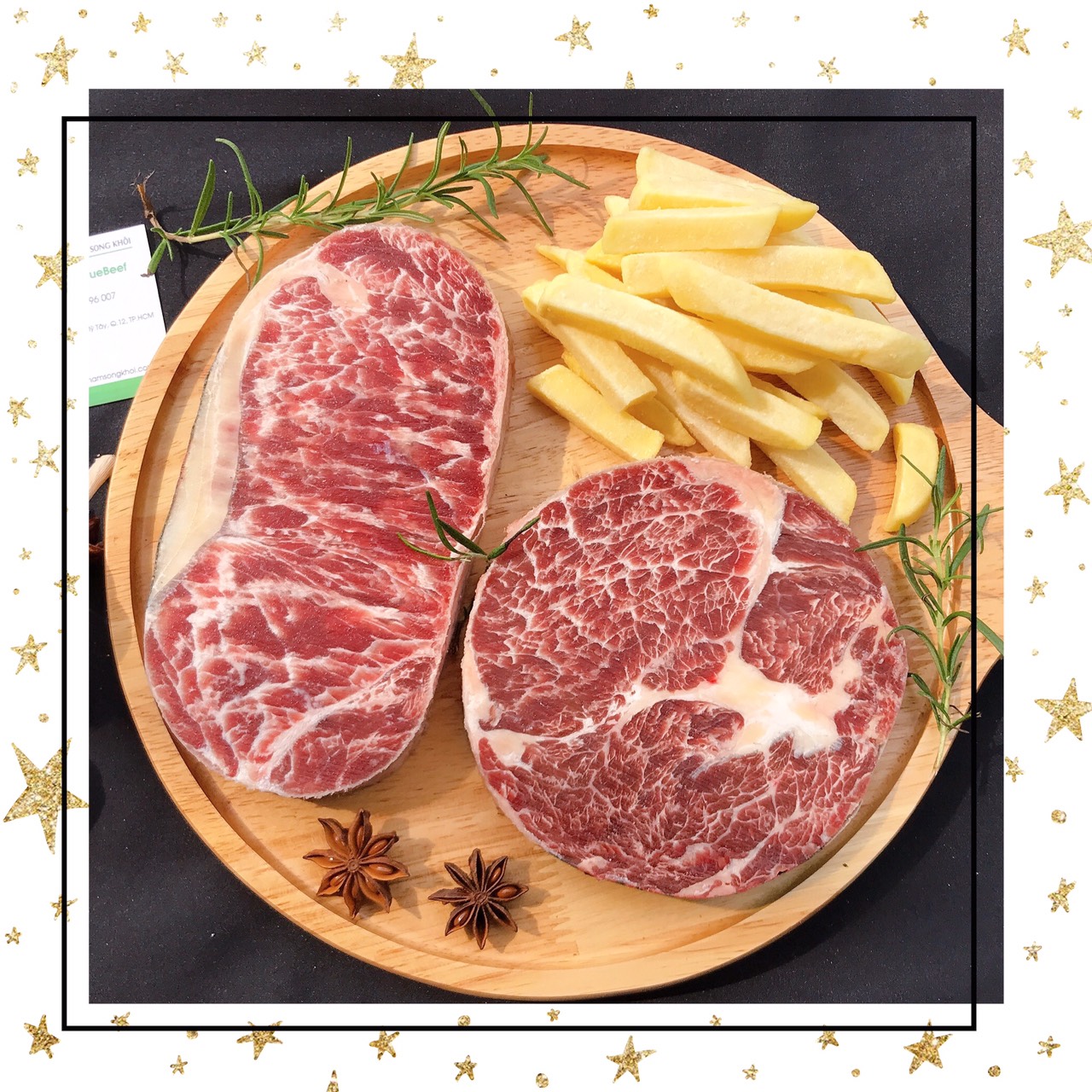 HCM - Bò Hokube Striploin 200gr - Beefsteak cao cấp.