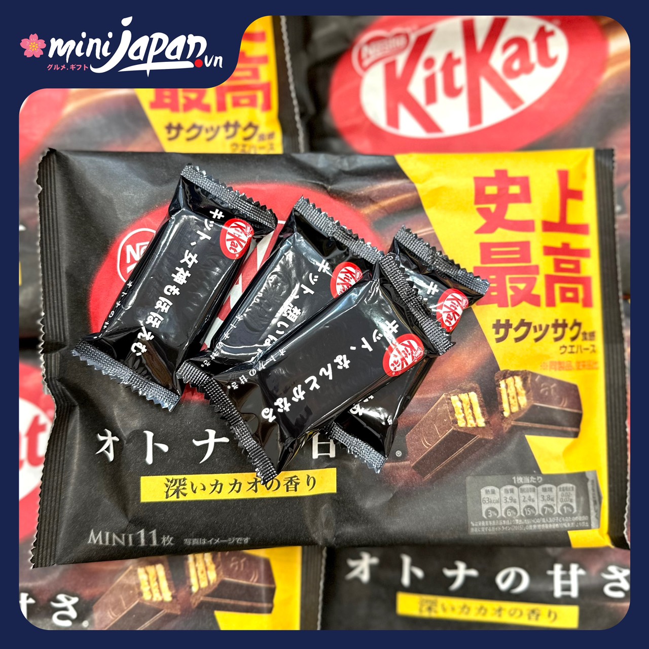 Bánh Kitkat socola mini Nhật Bản nhiều vị