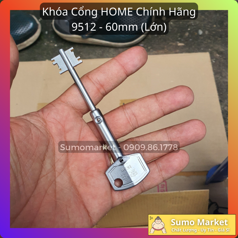 Khóa Cổng HOME - 9512, 60mm, Đài Loan (Lớn) [Chính Hãng]