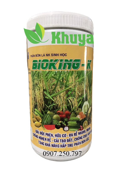 Phân bón lá NK sinh học Boly Bioking K 1kg Giải độc - Ra rễ