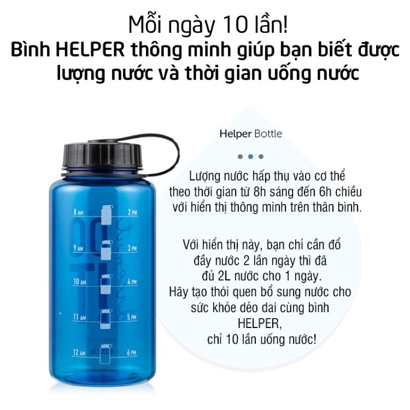 Bình Nước Thể Thao Nhựa Tritan LockLock Dung Tích 1L ABF610
