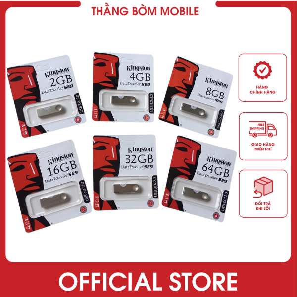 USB 2GB Kingston SE9 chống sốc chống nước, đủ dung lượng, bảo hành lâu dài