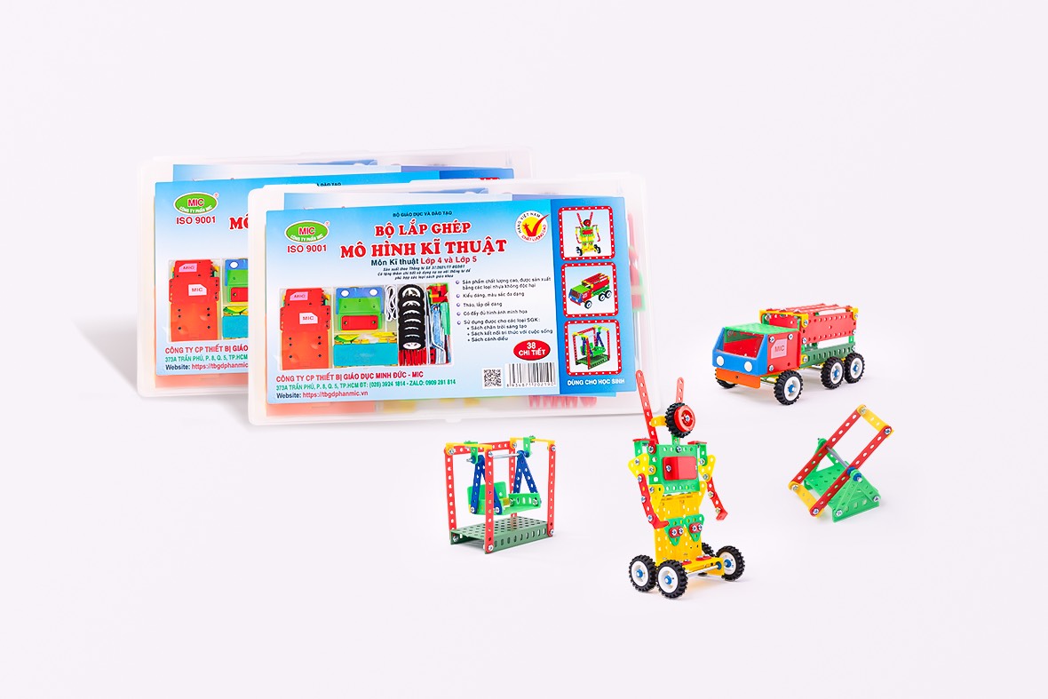 BỘ LẮP GHÉP MÔ HÌNH KỸ THUẬT LỚP 4  VÀ  5 - MIC ( MẪU MỚI)