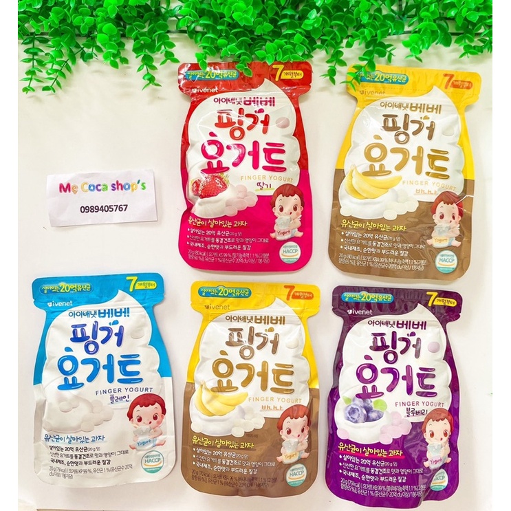 DATE 01 2023 Sữa chua khô Ivenet Hàn Quốc cho bé từ 7m