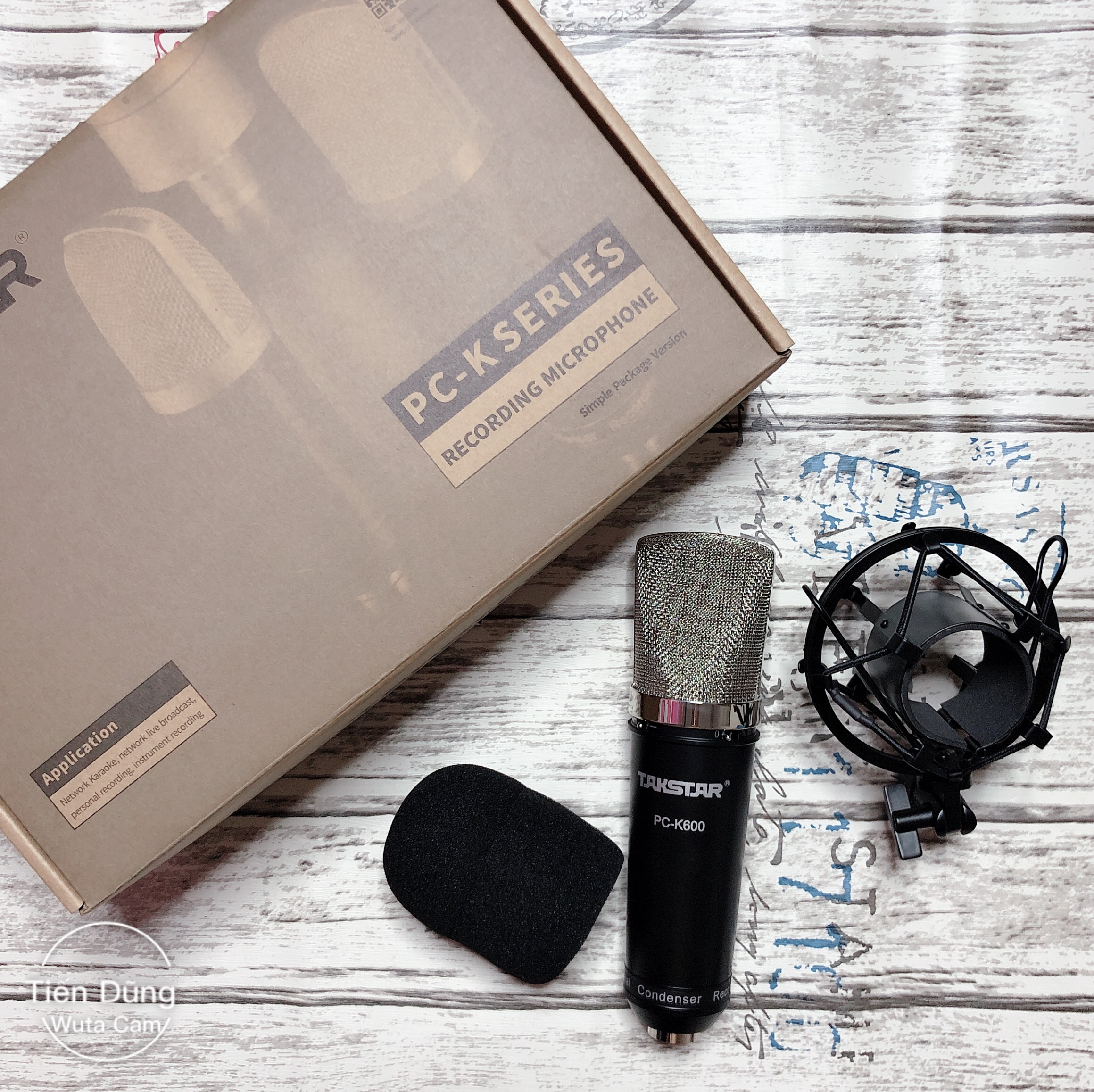 Mic thu âm takstar PC-K600 chạy nguồn 48v phù hợp các dòng sound card để karaoke hoặc livestream