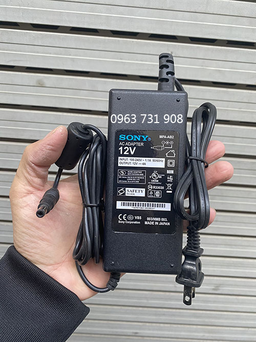 Adapter nguồn Sony 12V 4A bảo hành 12 tháng