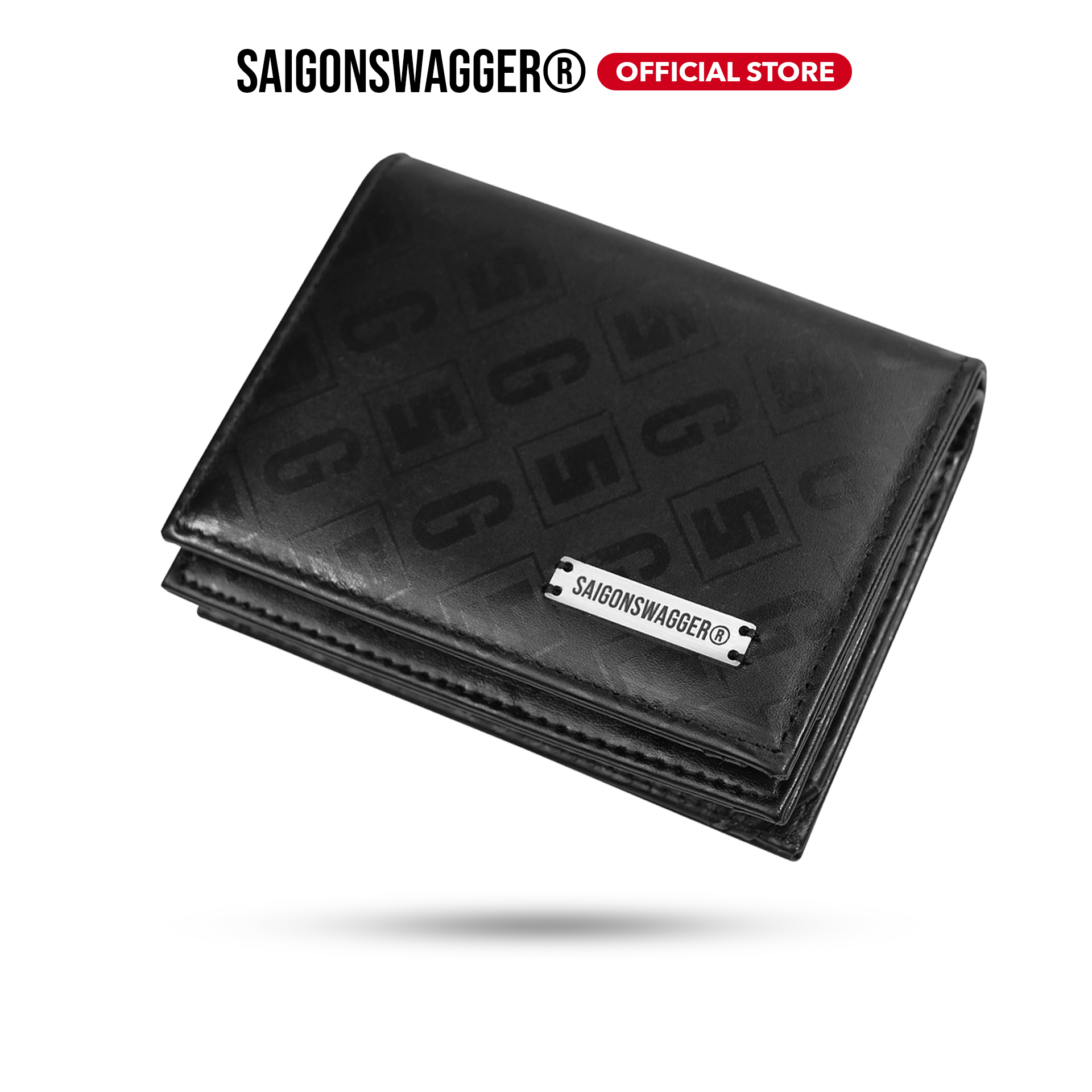 Ví Gập Đôi Nữ, Nam SAIGON SWAGGER® Da Thật Cao Cấp ECLIPSE FOLD WALLET
