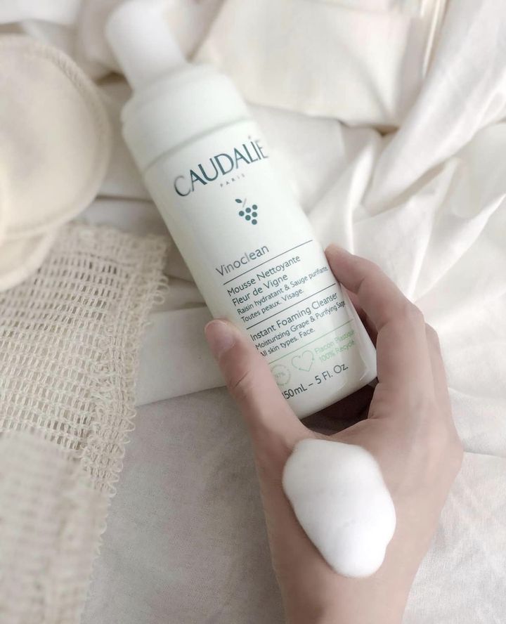 [Caudalie] 𝗦𝘂̛̃𝗮 𝗿𝘂̛̉𝗮 𝗺𝗮̣̆𝘁 𝗖𝗮𝘂𝗱𝗮𝗹𝗶𝗲 𝟭𝟱𝟬𝗺𝗹 Vinoclean Mousse tạo bọt