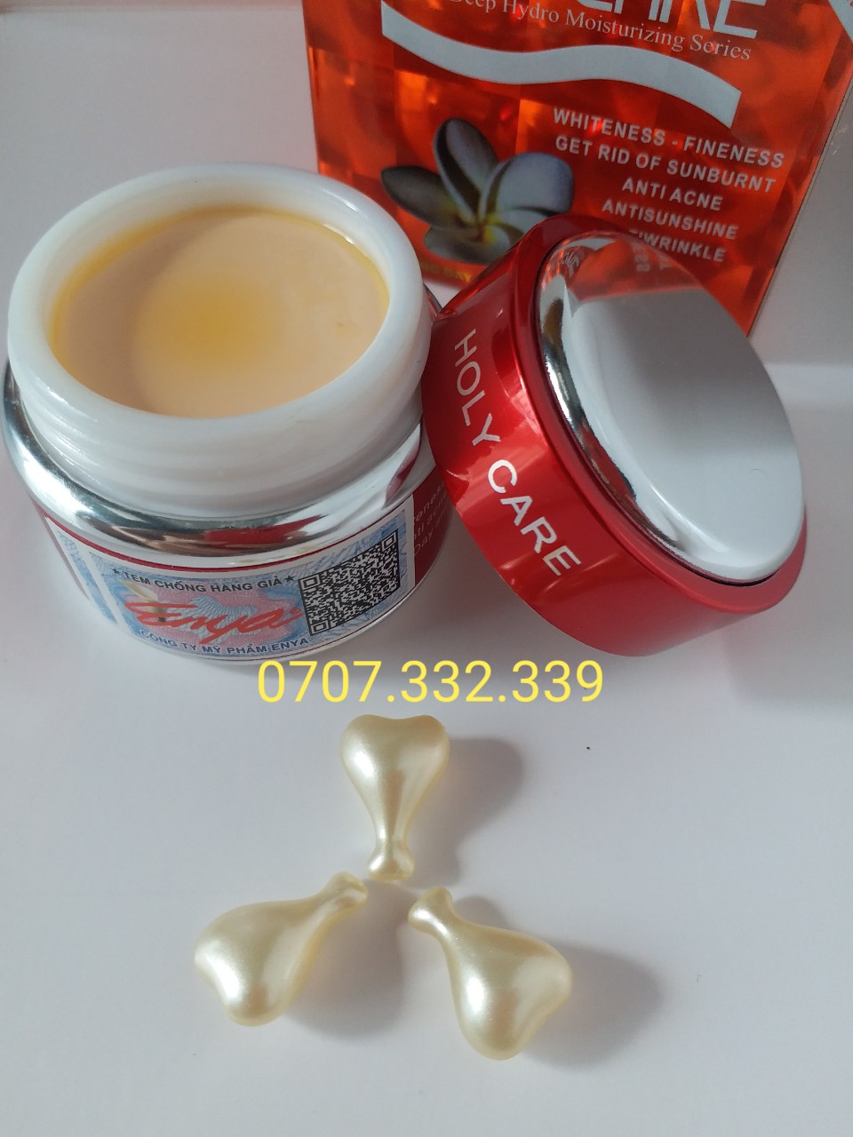 Kem Holy Care Đỏ Dưỡng Trắng Da 5in1