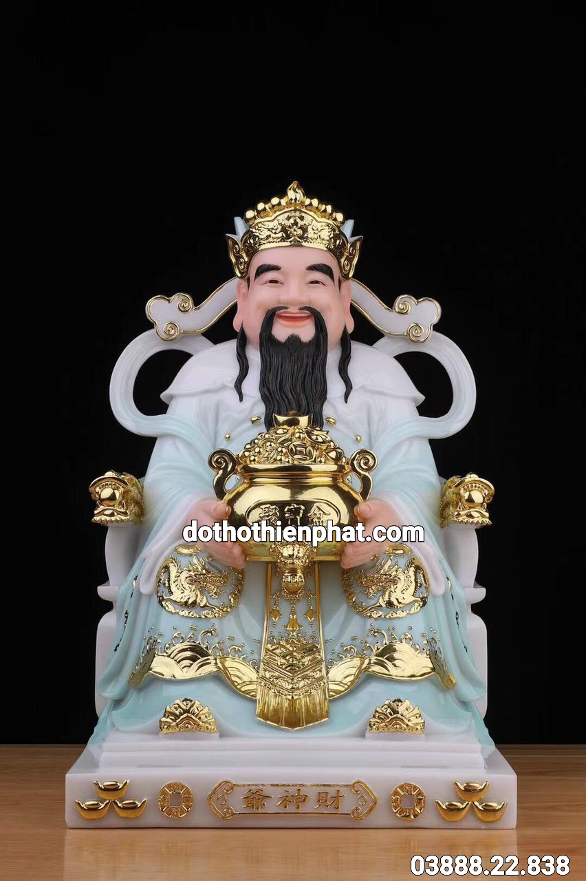 Ông thần tiền đá 12in cao 30 cm
