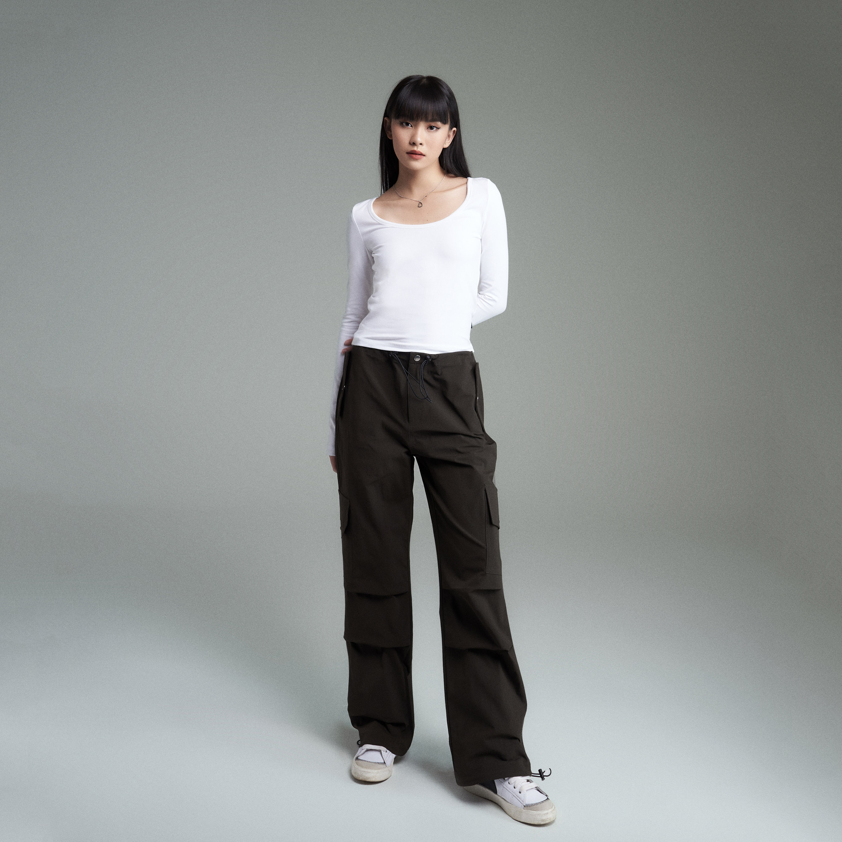 Áo Thun Nữ Dài Tay PRADIES Basic / Trơn