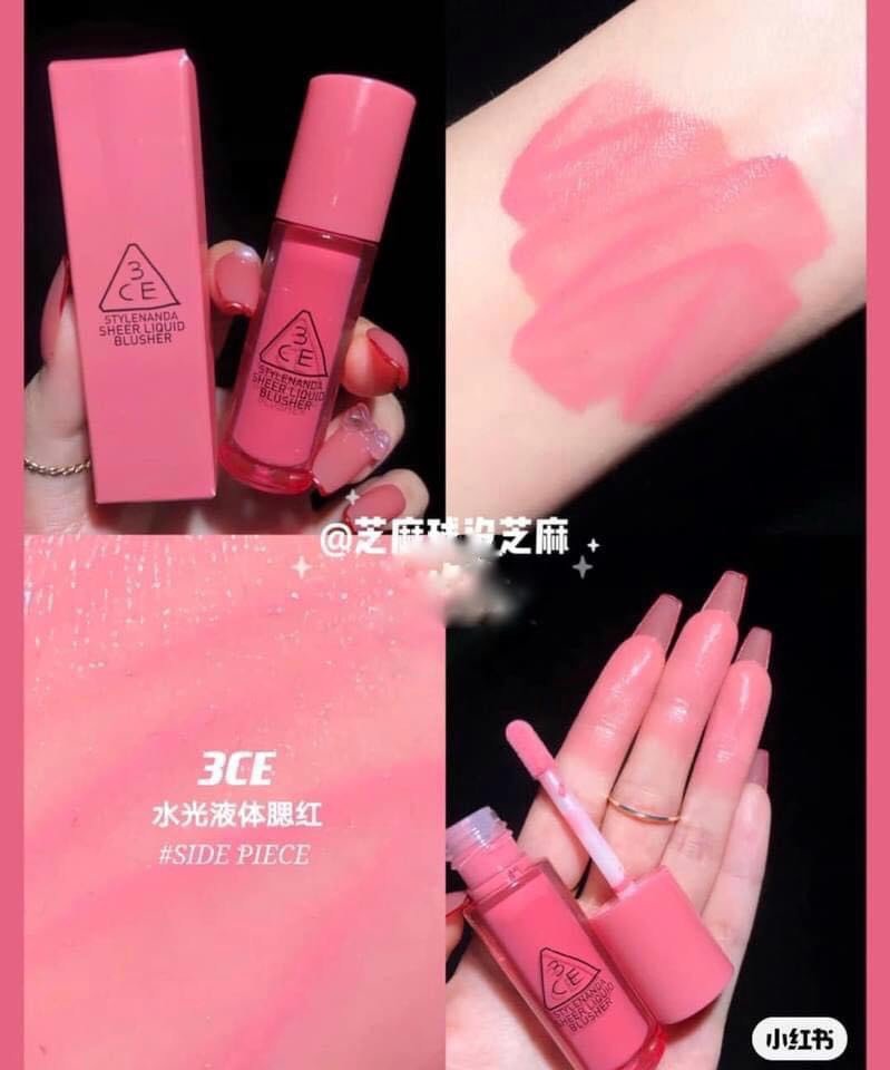 MÁ HỒNG KEM 3CE SHEER LIQUID BLUSHER MẪU MỚI