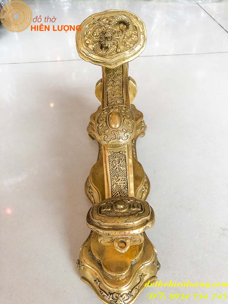 Gậy Như Ý Bằng Đồng Phong Thủy 2 Cỡ Dài 19cm Và 33cm