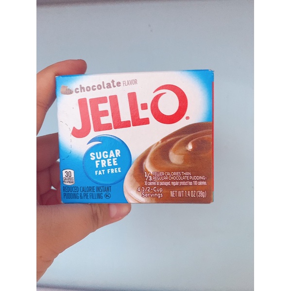 Bột rau câu/ pudding Jell-O không đường