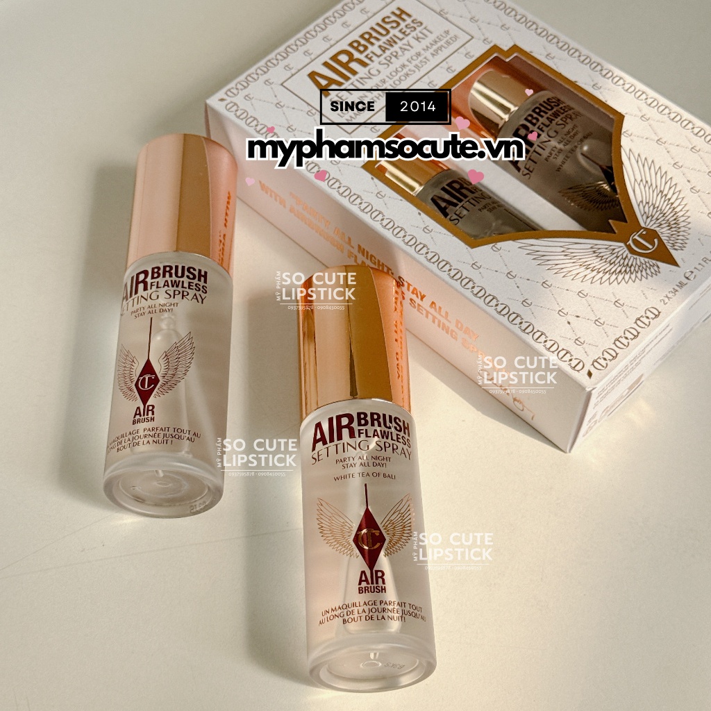 Xịt Khóa Lớp Trang Điểm Make Up ChàLót Tiburi Airbrush Flawless Setting Spray 34ml