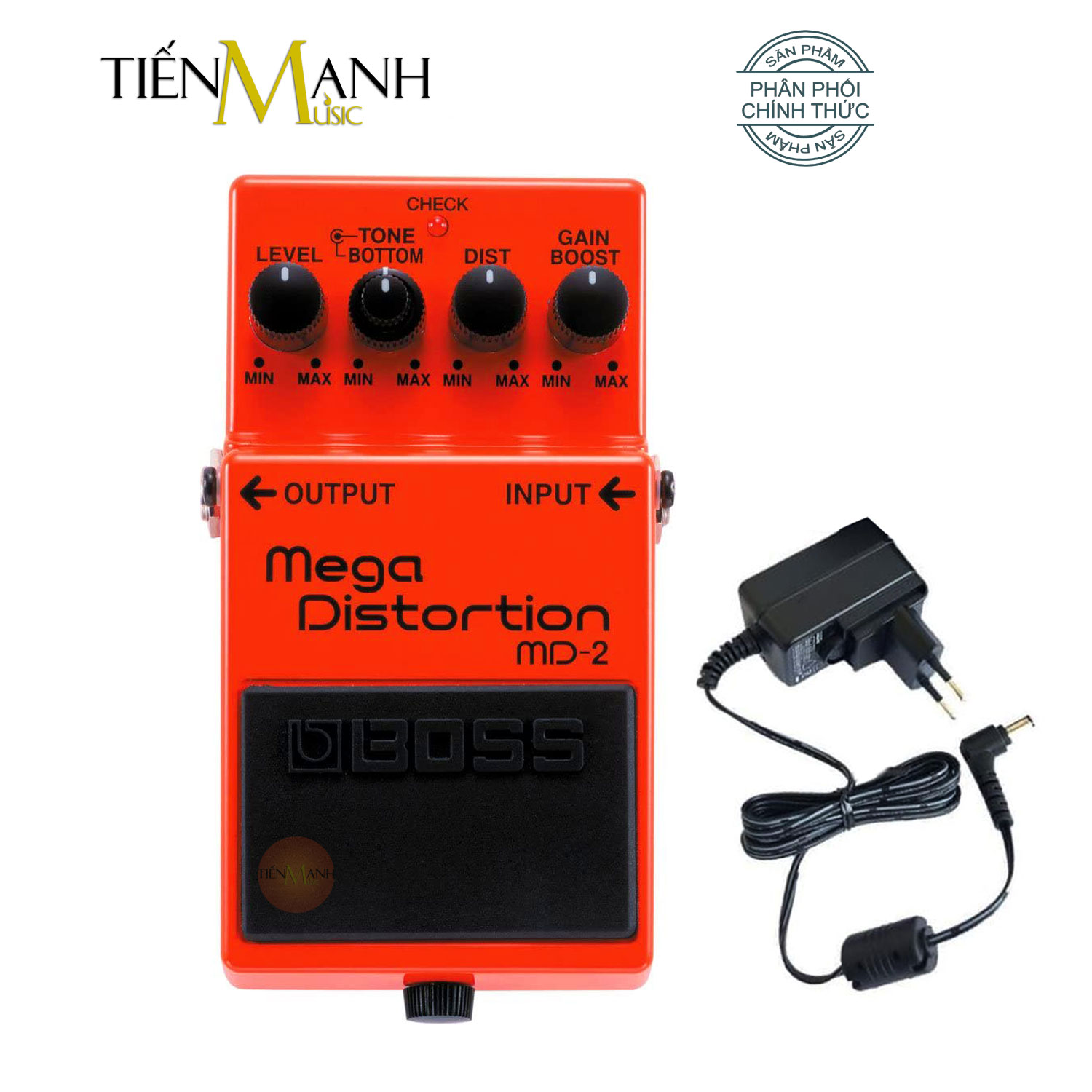 [Chính Hãng] Phơ Guitar Boss MD-2 Mega Distortion - Bàn Đạp Fuzz Pedals Effects MD2