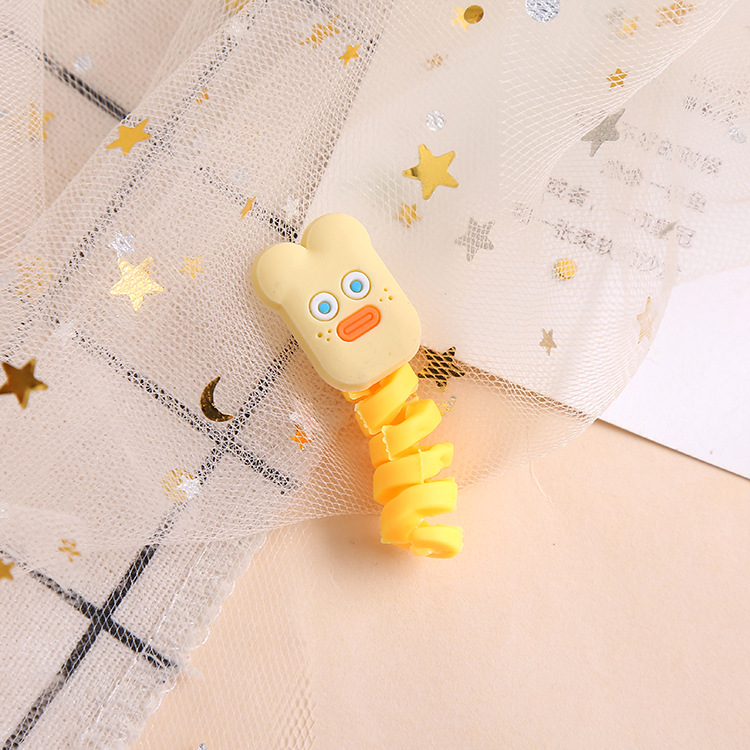 Head protection cable charger earphone cute cartoon-Beyou