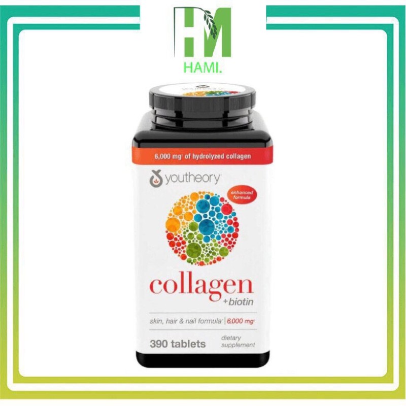 [HCM]Collagen 390 viên collagen Youtheory Advanced Type 12&3 nhập khẩu