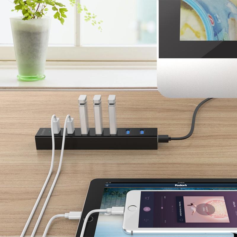[HCM]Hub 7 Cổng Usb 3.0 Orico có nguồn phụ