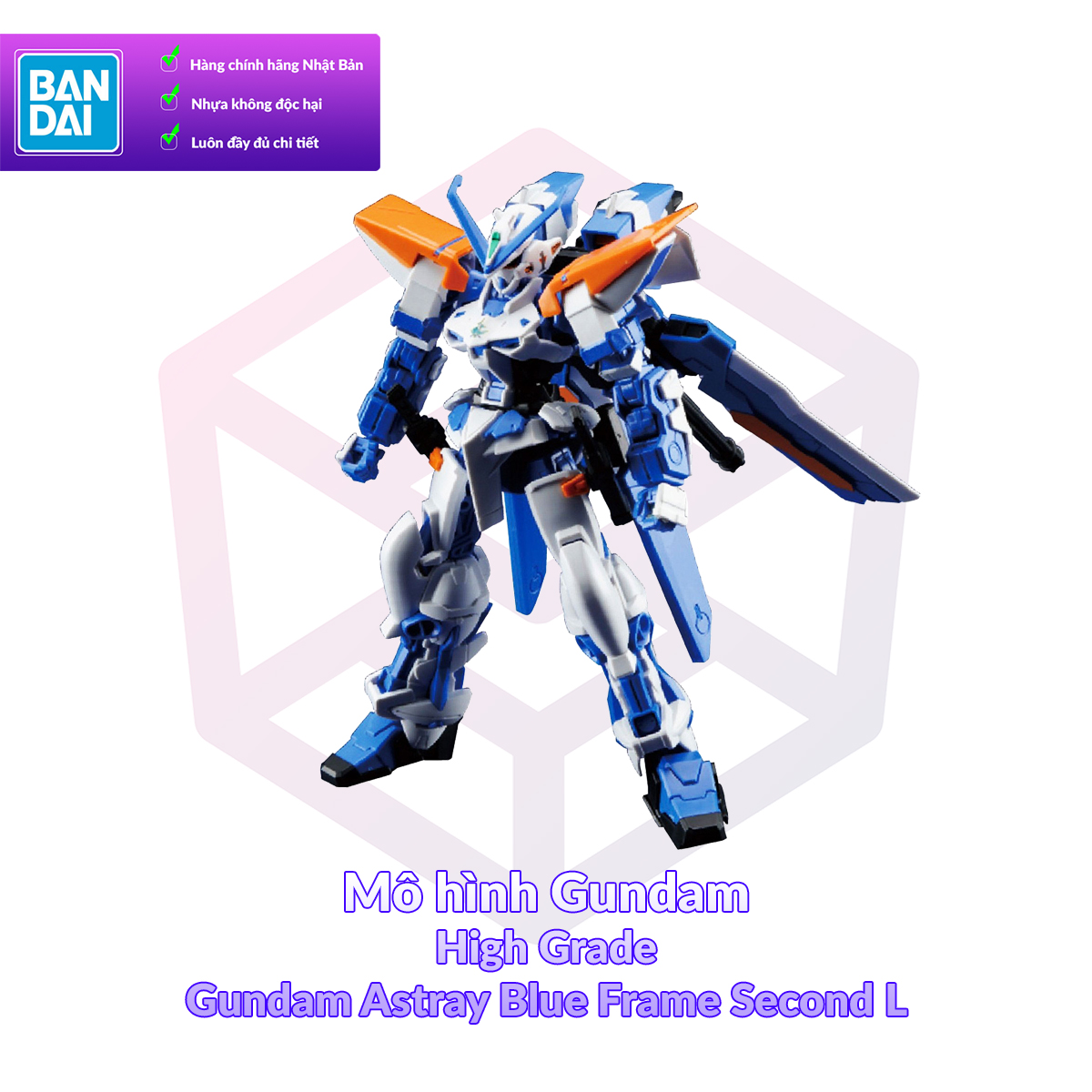 Mô hình lắp ráp Bandai High Grade Astray Blue Frame Second L