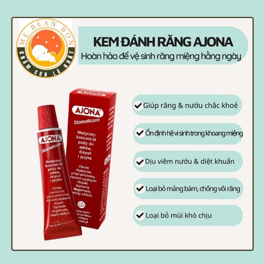 Kem Đánh Răng Y Tế Ajona, 25 ml của Đức