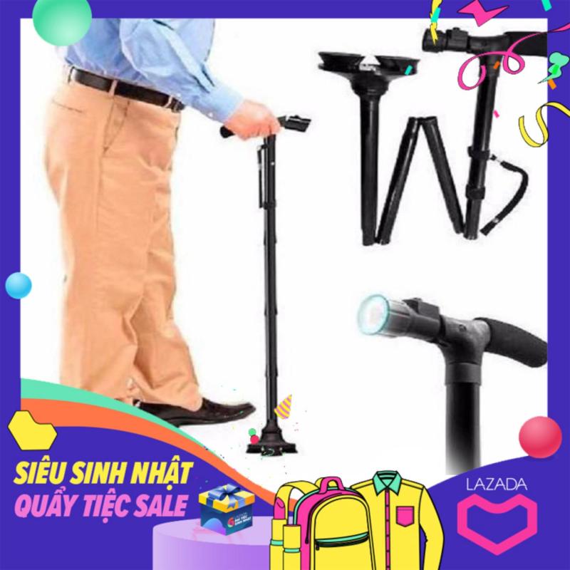 Gậy chóng trượt cho người già có đèn pin - Gậy người già tốt nhất