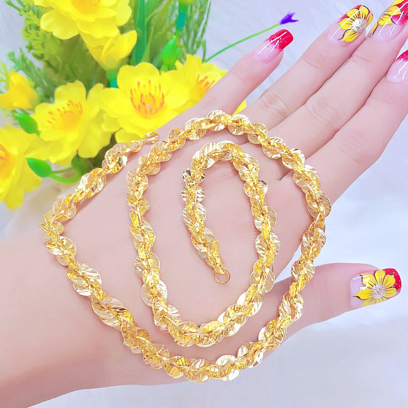 Dây Chuyền Nữ Mạ Vàng 110. 20.11 ( 01 dây ) - Tặng Kèm Hộp Đẹp - Tubi Cony -  Bao Đổi Trả Trong Vòng 07 Ngày