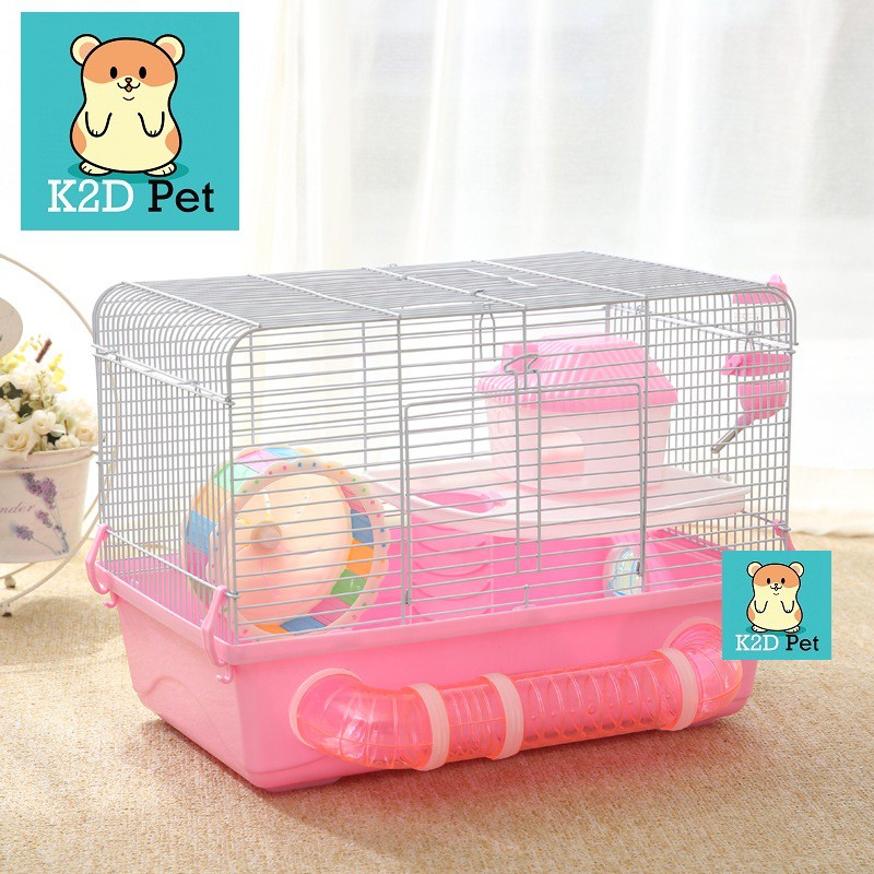 [Hoàn tiền 10%]Lồng Hamster ống nối Size Đại 47x30x35cm
