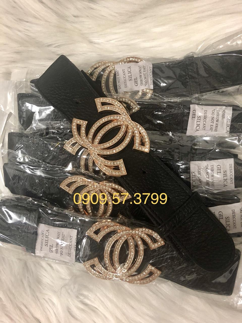 [HCM]Thắt lưng bản 4cm. Mặt đính đá. MS050