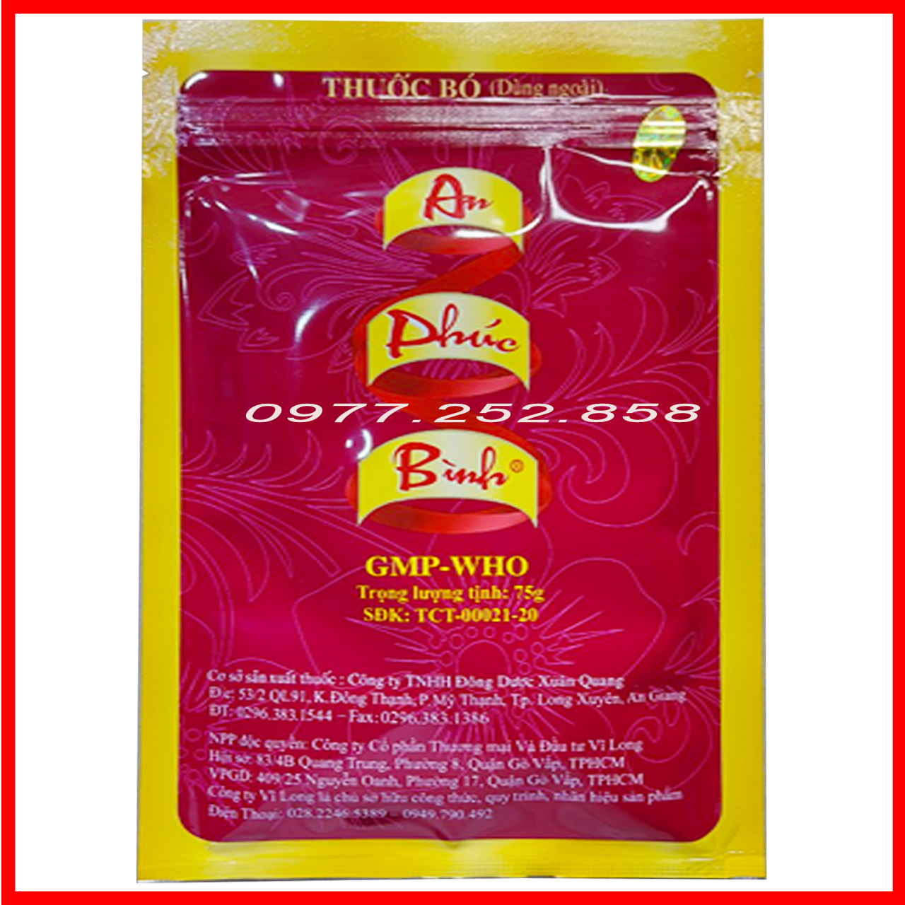 bột thảo dược An Phúc Bình 72g