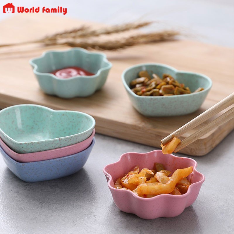 COM BO 3 Chén Đựng Nước Chấm Gia Vị Chén Cho Bé Ăn Dặm Làm Từ Lúa Mạch