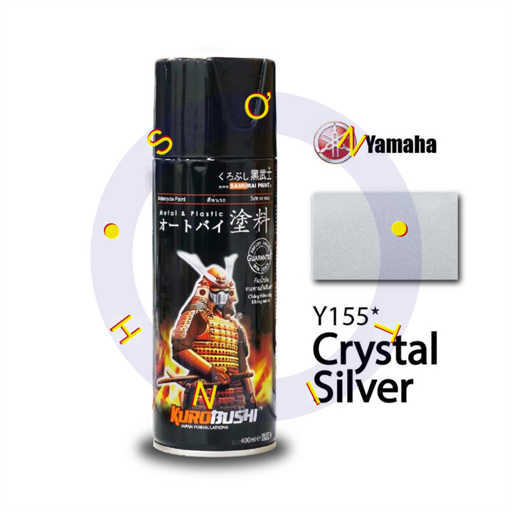 Chai Sơn Xịt Samurai Y155 Màu Bạc Pha Lê Silver lấp lánh